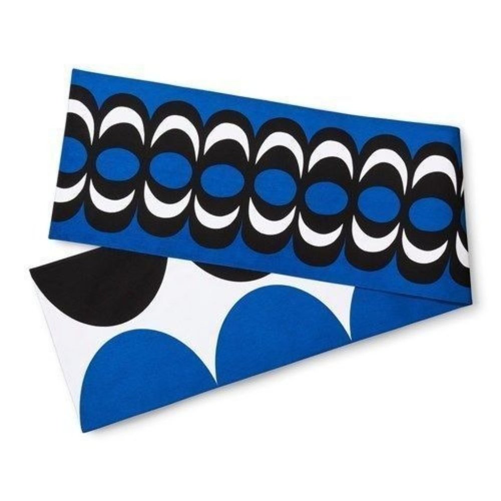 MARIMEKKO for Target NWT Reversible Table Runner Blue/Black/White RARE - Picture 1 of 6